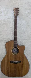 Dean AX E KOA Acoustic-Electric Cutaway Guitar, Natural Koa Exotic Guitar