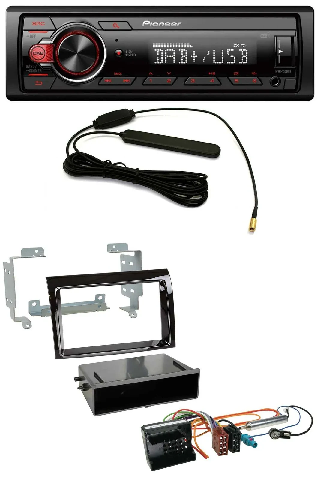 Автомагнитола для Citroen Jumper (2006–2011) Pioneer 1-DIN, MP3, DAB, USB, AUX, Quadlock