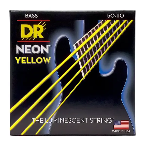 Струны для бас-гитары DR Strings HI-DEF NEON DR NYB-50, 50 - 110