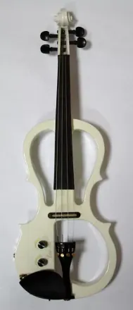 Электроскрипка Pierre Cesar MEV1509 4/4 высококачественная цвет-белый в комплекте мостик ремень канифоль футляр