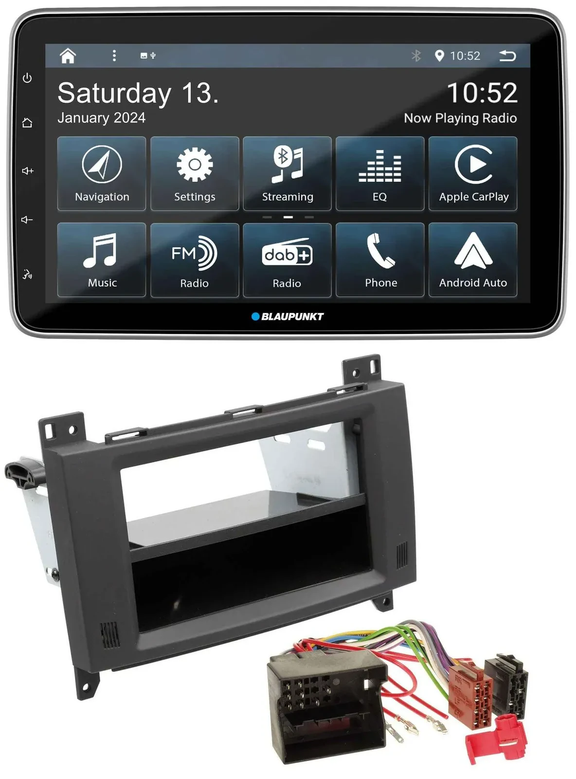 Blaupunkt USB DAB SD MP3 Bluetooth Autoradio für Mercedes A- B-Klasse Vito rubbe