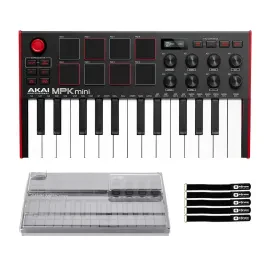 Akai Professional MPK Mini MK3 MIDI Keyboard Controller w Decksaver Cover