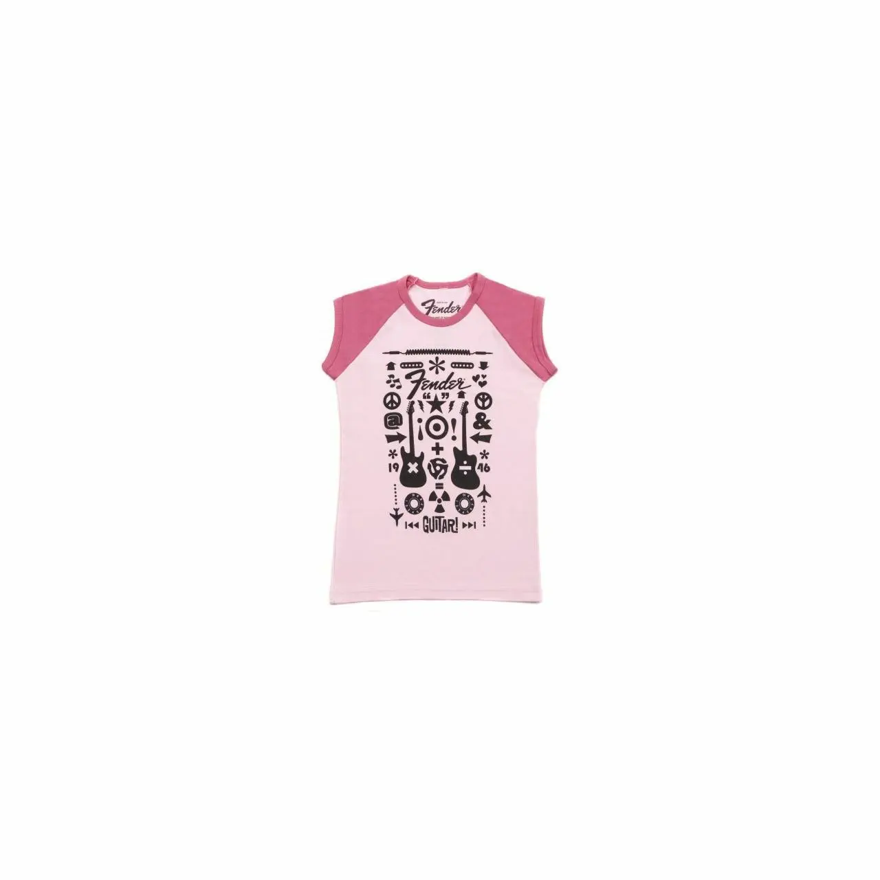 Футболка Fender Guitar Formula Youth T-Shirt - Pink (для детей 8 лет)