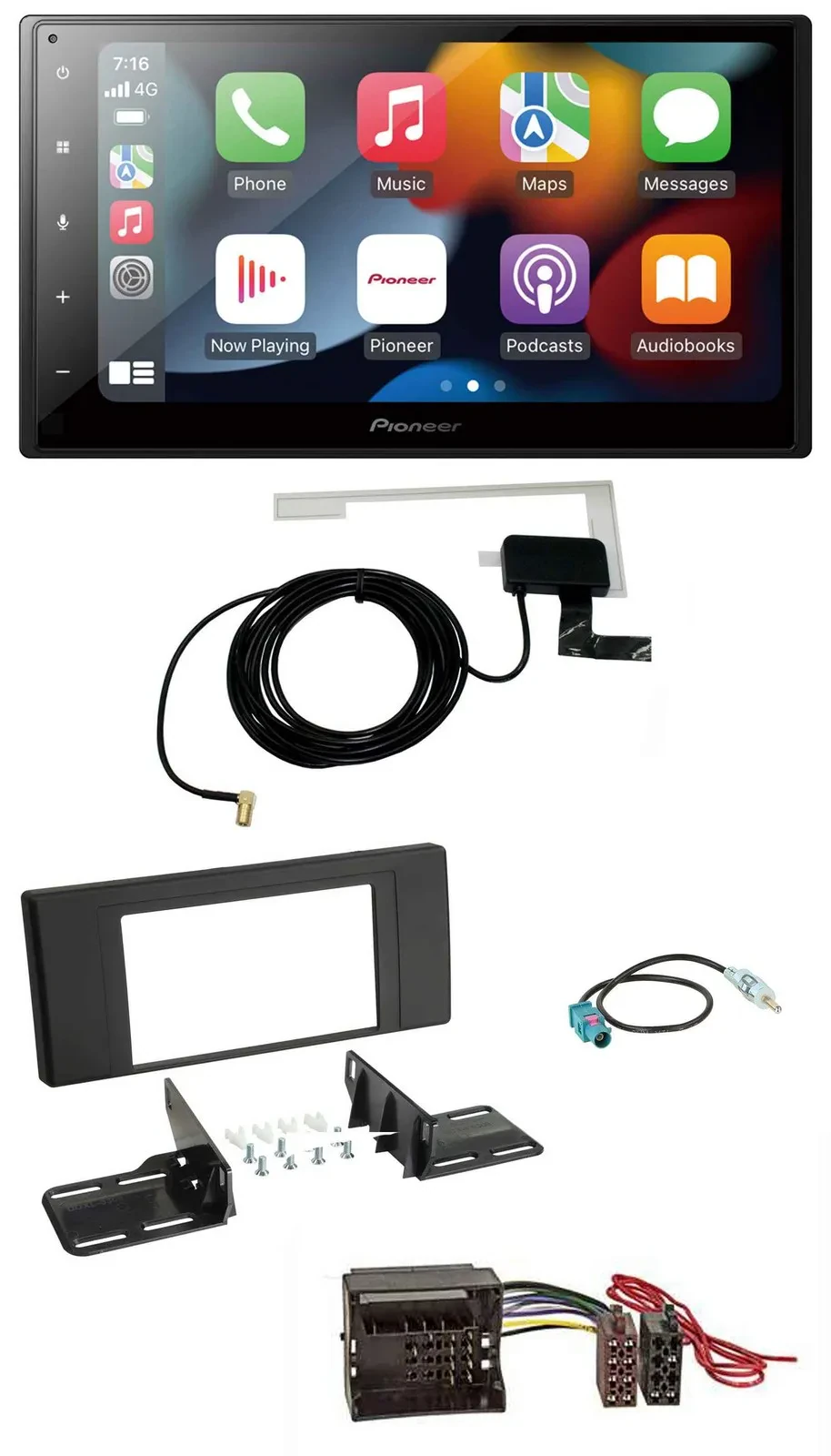 Pioneer MP3 USB Bluetooth DAB 2DIN Autoradio für Land Rover Range Rover Vogue L3