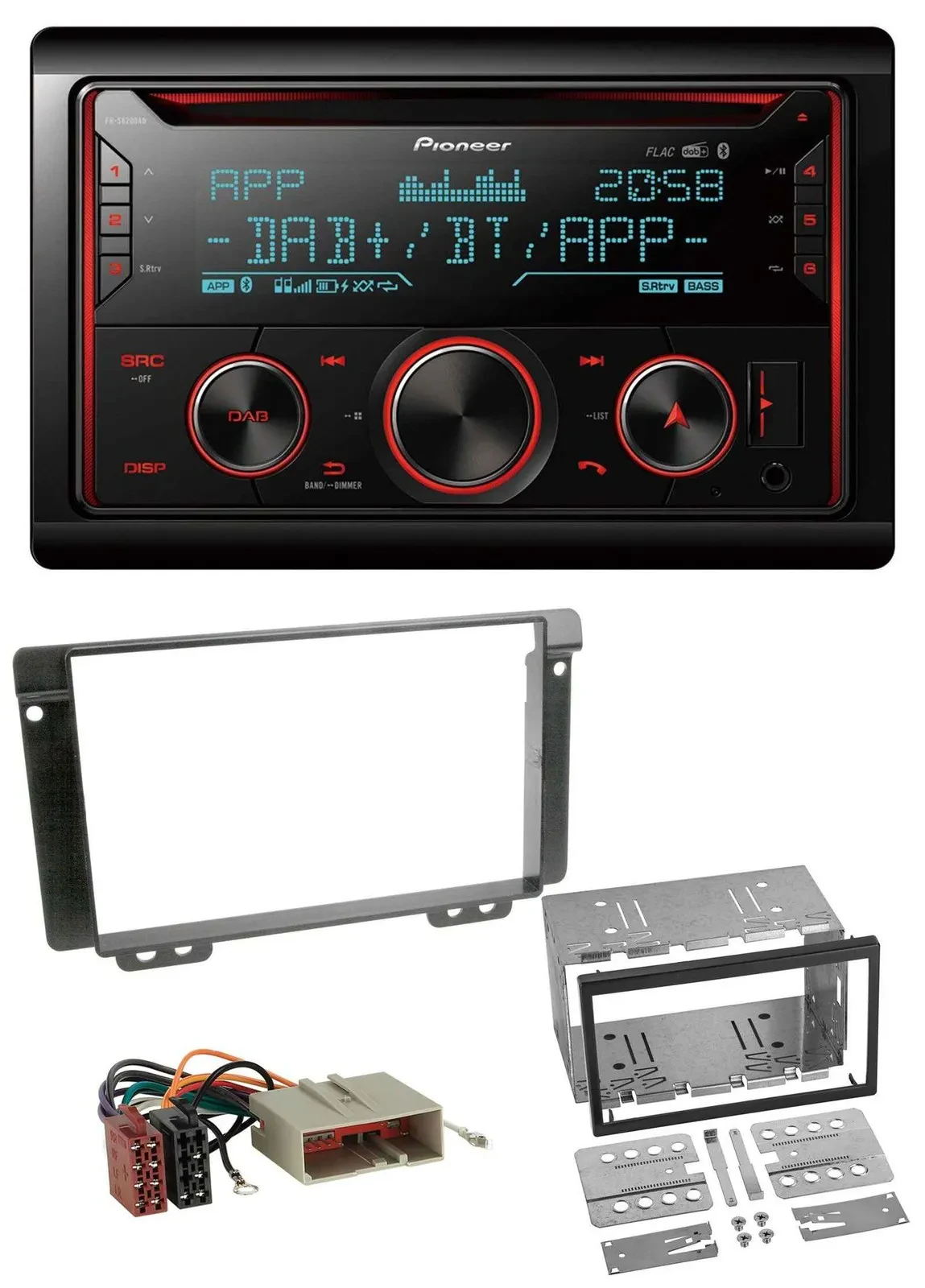 Pioneer 2DIN DAB MP3 Bluetooth USB CD Autoradio für Land Rover Freelander 2004-2