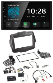 Автомагнитола для Jeep Renegade Kenwood 2-DIN, Bluetooth, DAB, USB