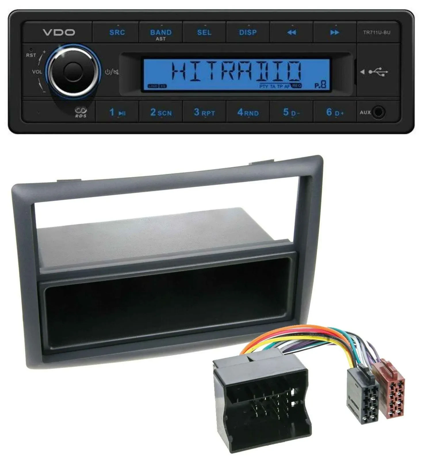 VDO AUX 1DIN MP3 USB Autoradio für Renault Megane (2009-2010)
