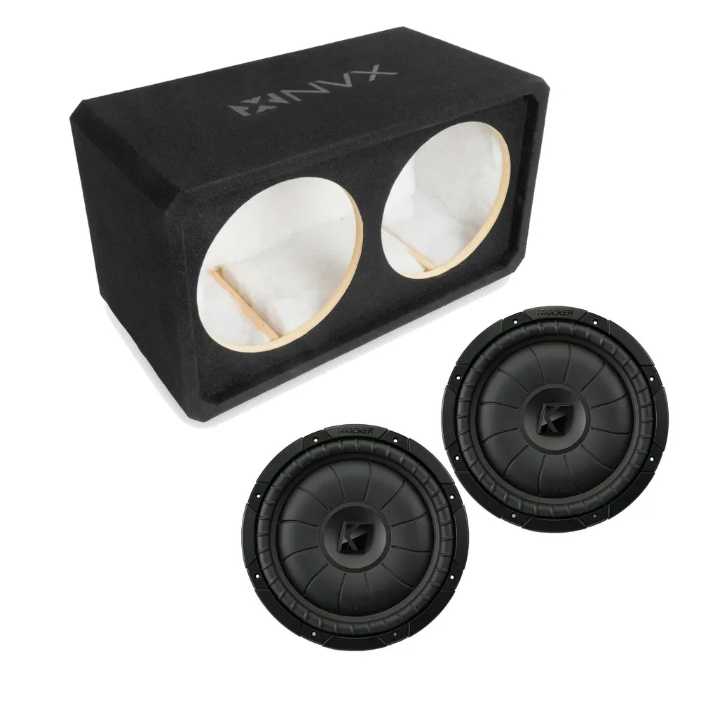 Сабвуфер пассивный для авто NVX NE122S 2x12" герметичный, MDF 3/4", низкопрофильный