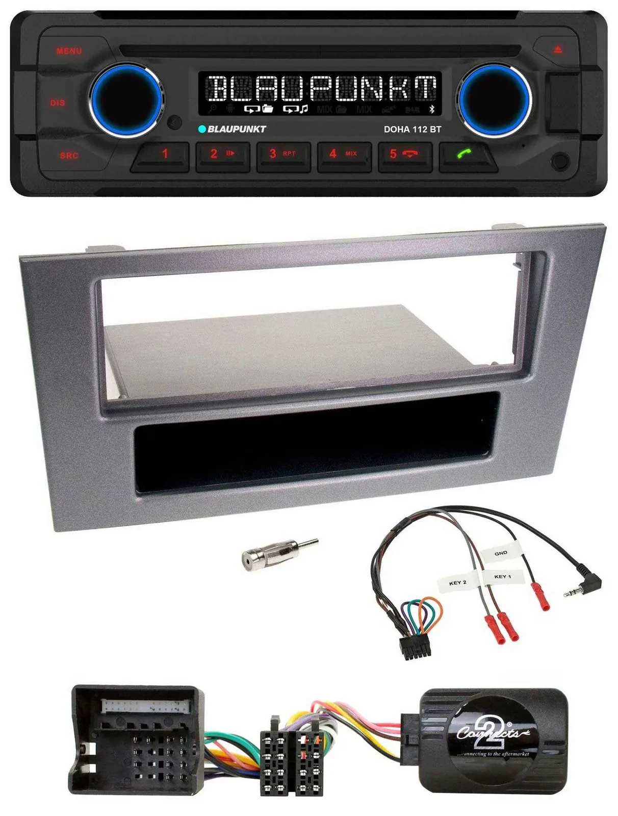 Blaupunkt Lenkrad MP3 CD Bluetooth USB Autoradio für Ford Mondeo 2004-2007 anthr