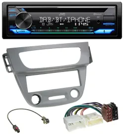 JVC Bluetooth MP3 USB DAB CD Autoradio für Renault Megane 3 (12-14) - grau