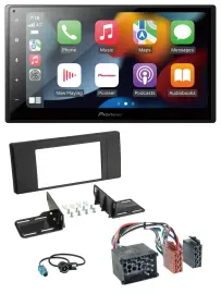Pioneer DAB Bluetooth 2DIN USB MP3 Autoradio für BMW X5 (E53 2000 2002)