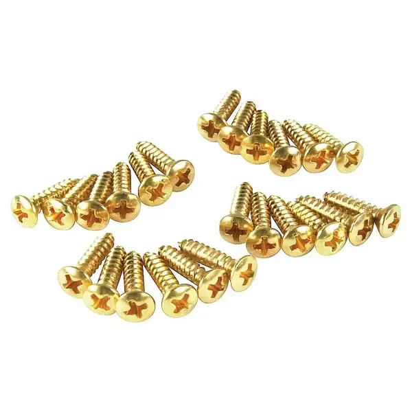 Саморезы для пикгарда Fender Gold Pickguard Screws