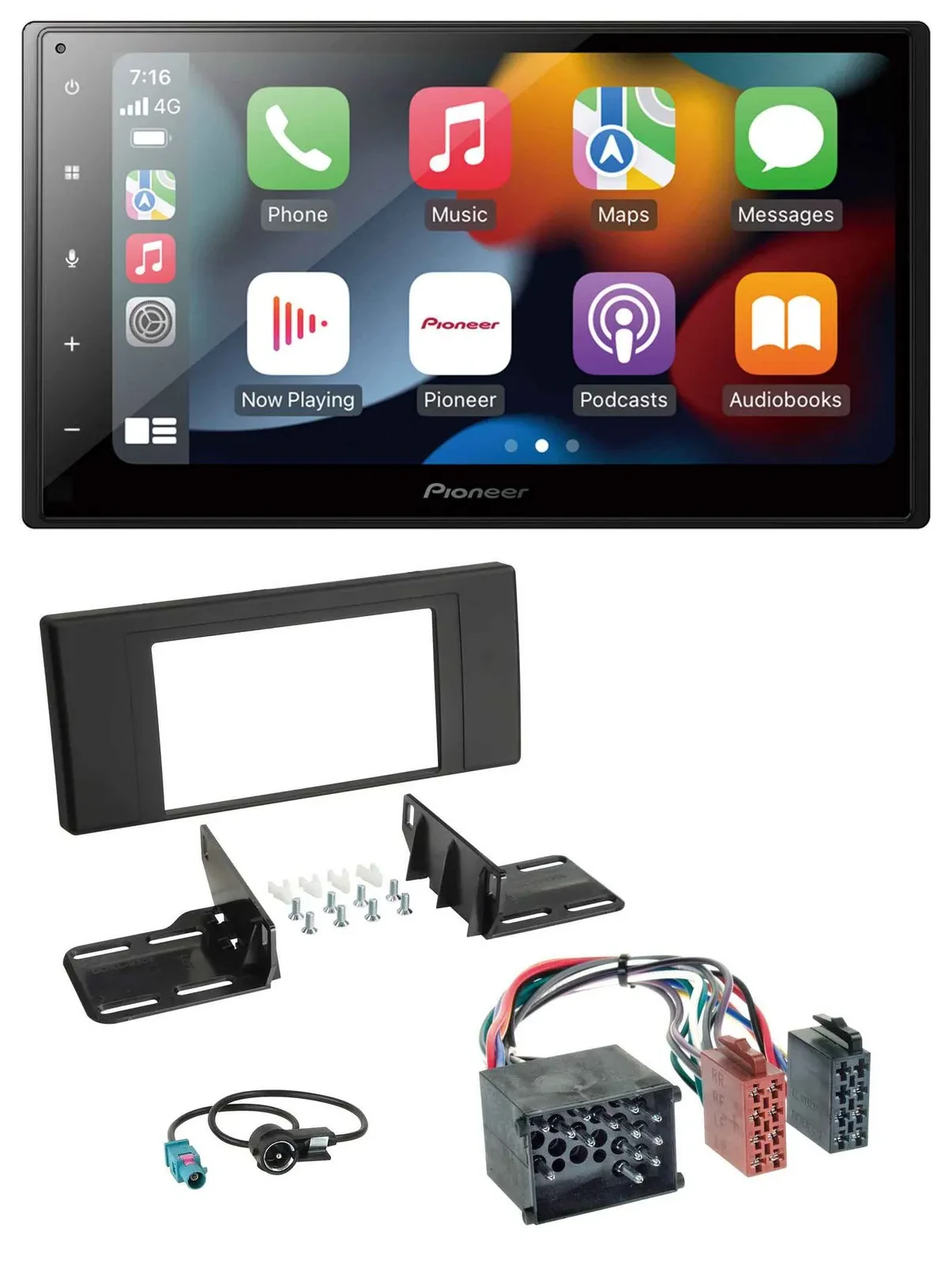Pioneer DAB Bluetooth 2DIN USB MP3 Autoradio für BMW X5 (E53 2000 2002)