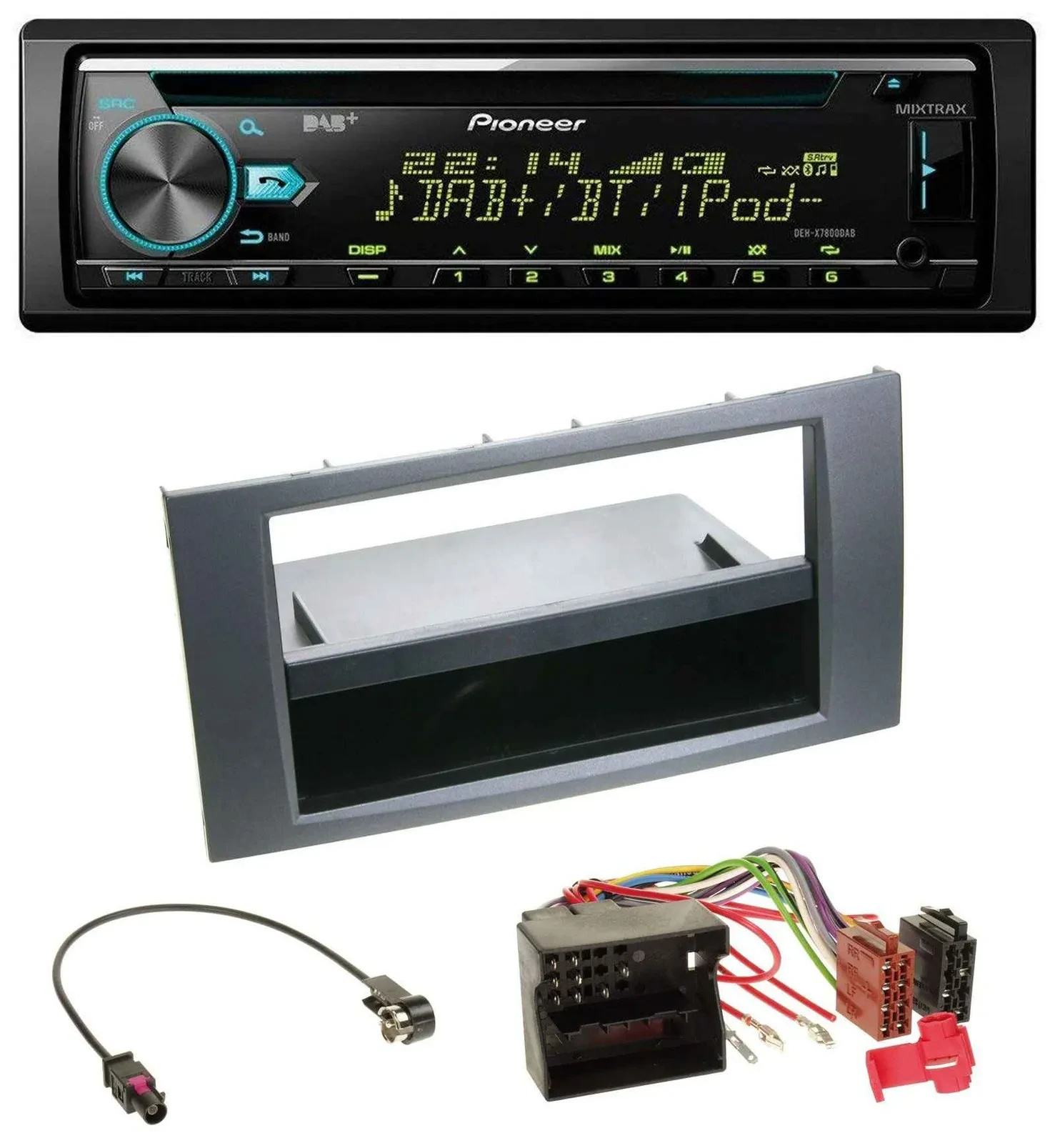 Автомагнитола для Ford Fusion/Kuga/Transit (2005–2012) Pioneer DAB, CD, USB, Bluetooth, MP3