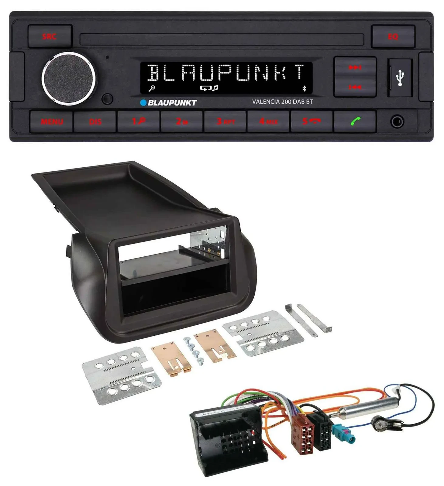 Автомагнитола Blaupunkt DAB MP3 Bluetooth USB для Citroen Nemo/Peugeot Bipper