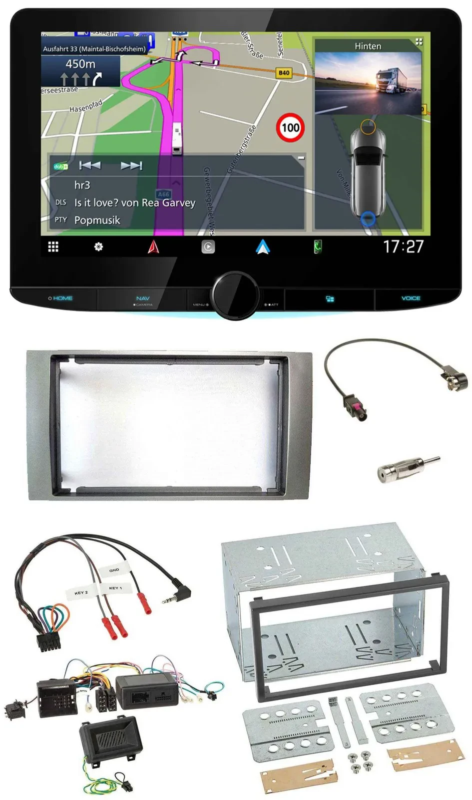 Автомагнитола для Ford Kuga (2008–2012) Kenwood 2DIN Bluetooth DAB TMC USB навигация
