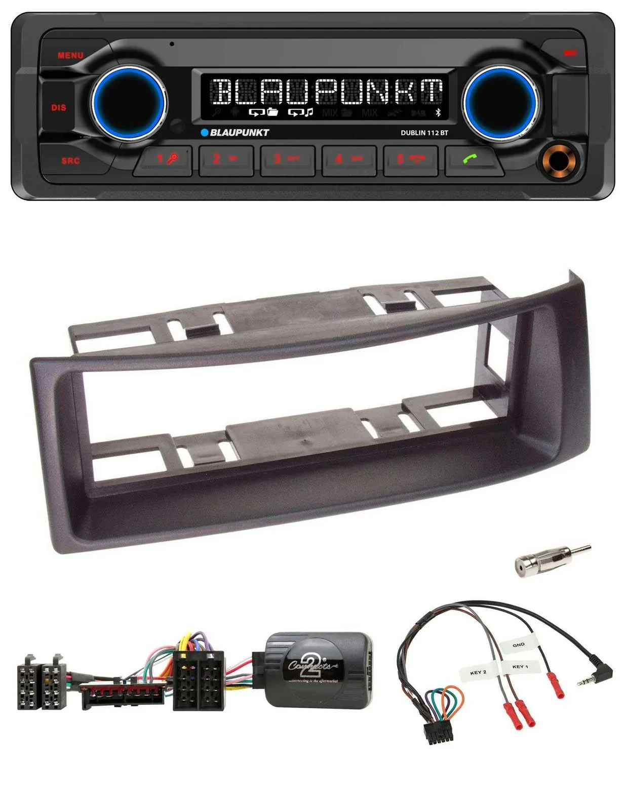 Blaupunkt MP3 Bluetooth USB Lenkrad Autoradio für Renault Megane 1996-2000 Sceni