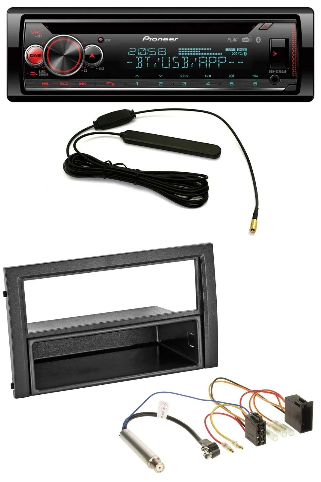 Автомагнитола Pioneer USB DAB MP3 Bluetooth CD для Skoda Fabia 2004–2007 (6Y Facelift)