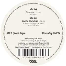 Виниловая пластинка Will & James Ragar - Forever / Bayou Paradise [New 7" Vinyl]