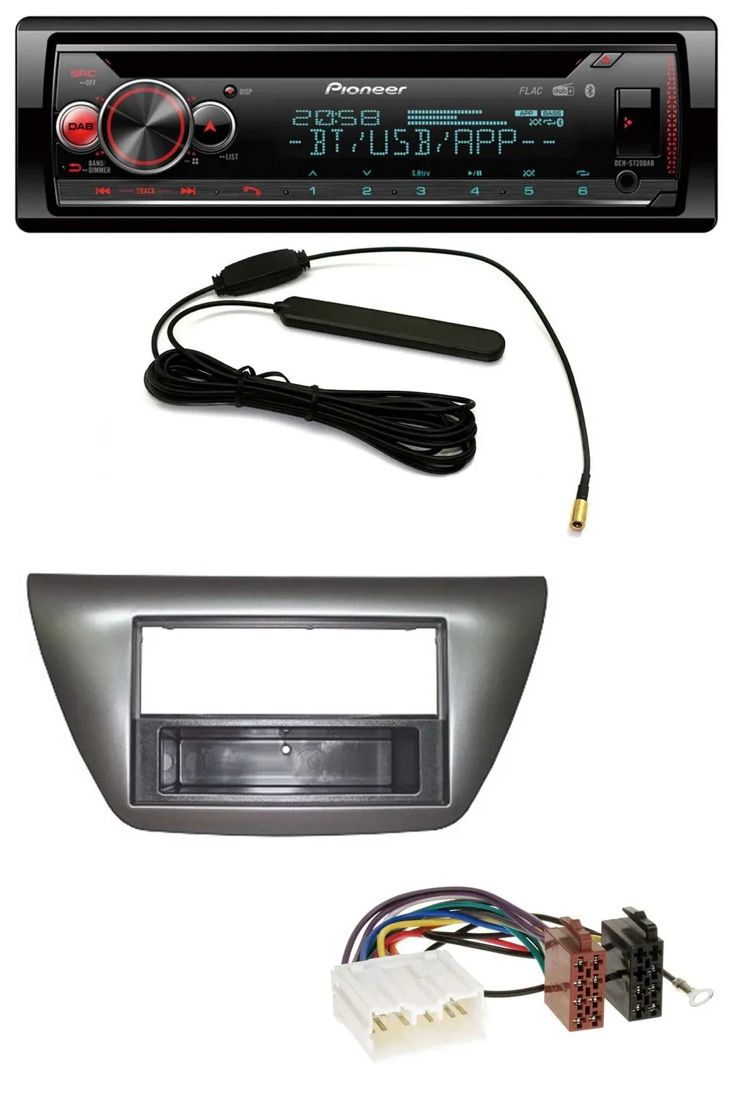 Автомагнитола Pioneer USB DAB MP3 Bluetooth CD для Mitsubishi Lancer Evo 2004-2008
