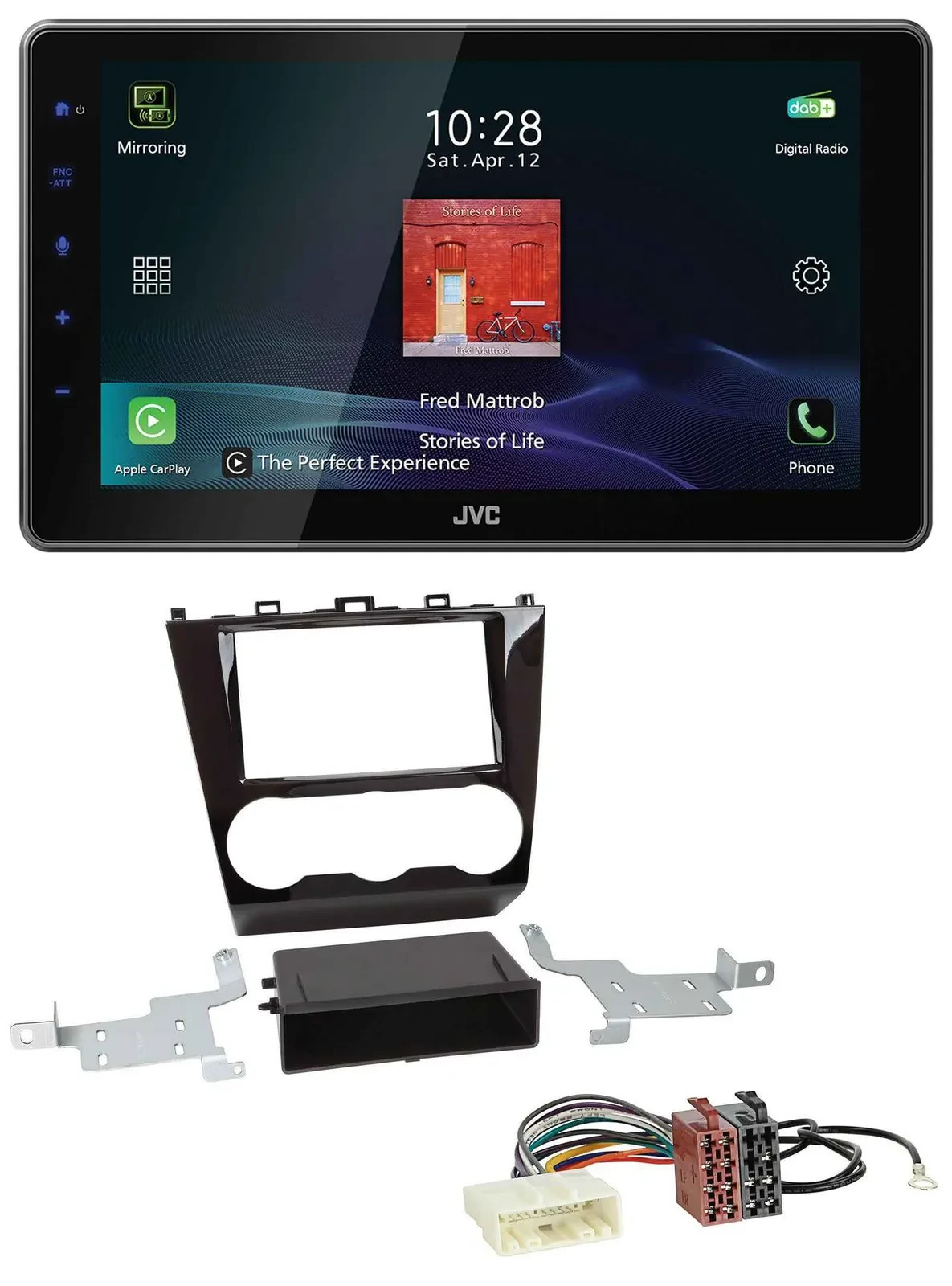 JVC DAB MP3 Bluetooth USB Autoradio für Subaru Forester SJ Facelift ab 15
