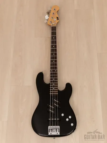 Бас-гитара ESP PPJ-160 Yamashita Model PJ Bass Black Japan 1985 w/Active Electronics & Case