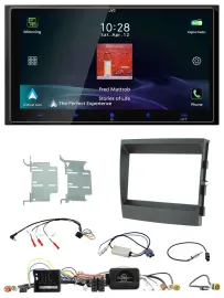 JVC USB Bluetooth 2DIN DAB Lenkrad Autoradio für Porsche Panamera 2009-2016