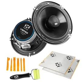NVX VSP60 200W 6" 2-Way Coaxial Car Speakers w/ NVX Install Kit