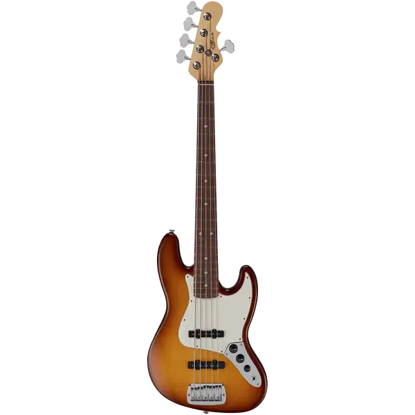 Бас-гитара G&L Fullerton Deluxe JB-5 Old School Tobacco