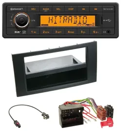 Автомагнитола Continental 1DIN DAB MP3 AUX USB для Ford Focus/C-Max/S-Max/Galaxy (с 2003)