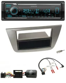 Автомагнитола Kenwood Bluetooth, DAB, USB для Seat Toledo/Altea (2004–2009), антрацит