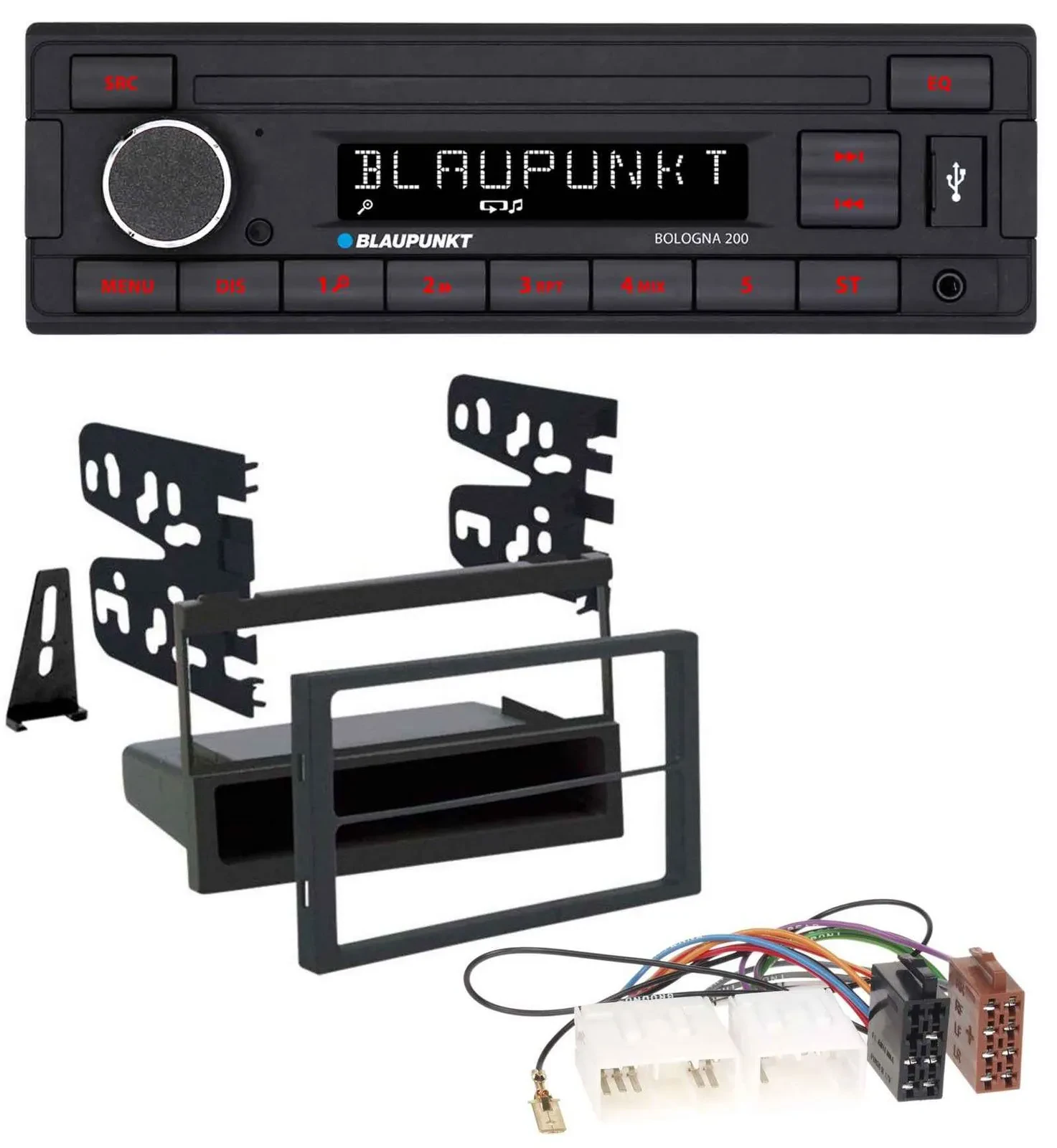 Blaupunkt MP3 AUX USB 1DIN Autoradio für Mazda 626 (99-00) / MPV (96-99)