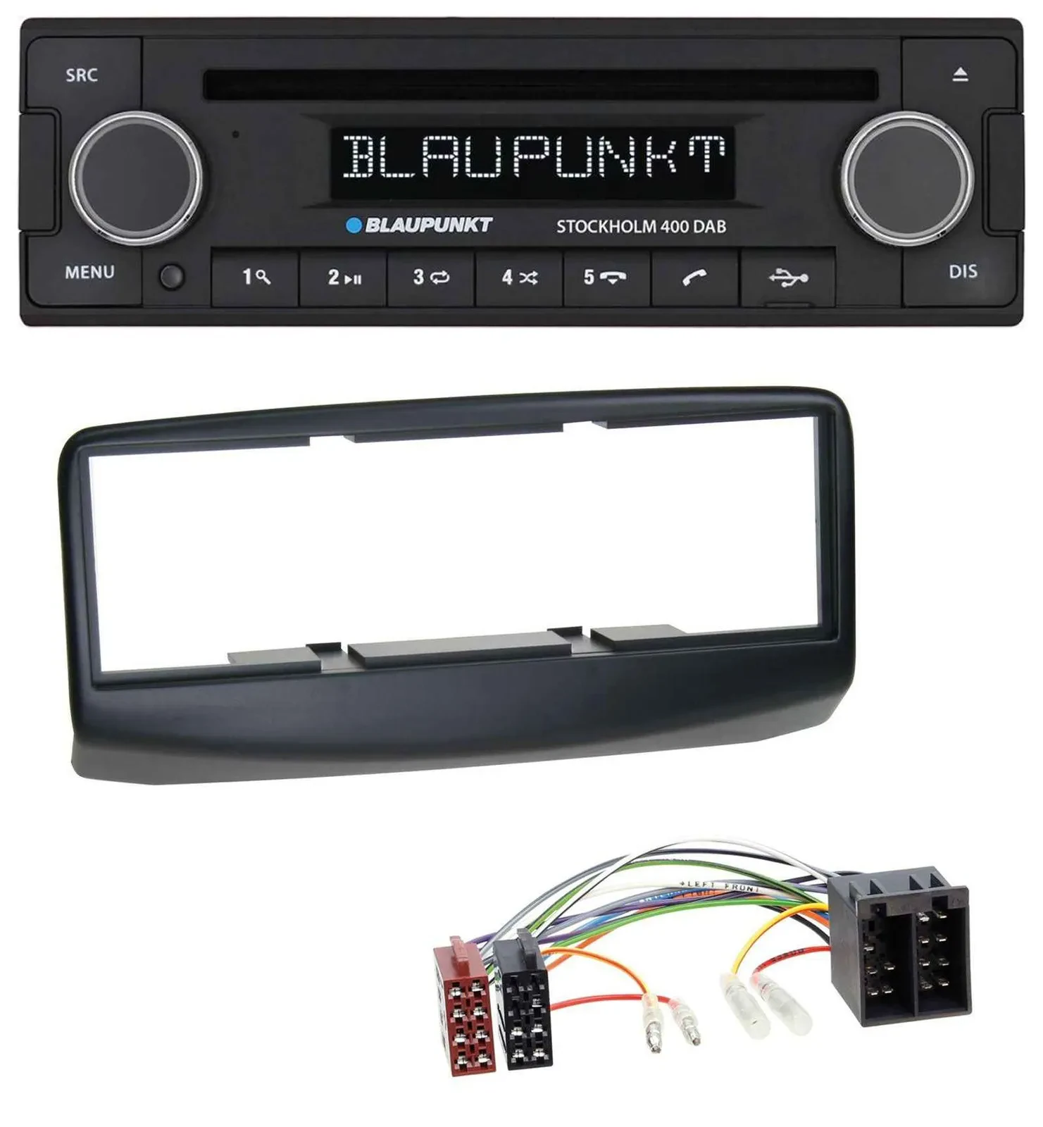Blaupunkt MP3 Bluetooth DAB CD USB Autoradio für Fiat Multipla 186 Facelift 2006