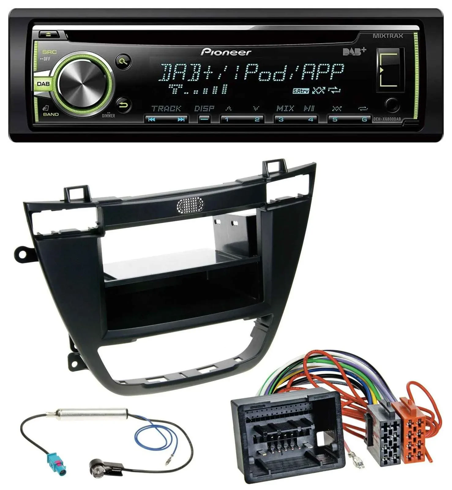 Автомагнитола для Opel Insignia 2008–2013 Pioneer DAB, USB, MP3, AUX, CD, черная