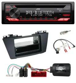 JVC CD DAB USB Bluetooth Lenkrad Autoradio für Mazda 5 (2010-2015)