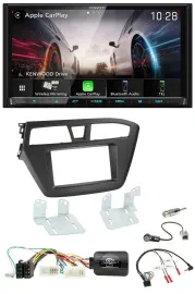 Kenwood Lenkrad 2DIN USB DAB Bluetooth Autoradio für Hyundai i20 ab 2015 ohne So