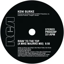 Виниловая пластинка Keni Burke – Risin' To The Top (Mike Maurro Mix) 12" (Релиз 2024)