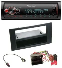 Pioneer Bluetooth USB MP3 DAB Autoradio für Ford Focus Fiesta 04-08 schwarz