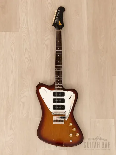 Электрогитара Gibson Firebird III Non-Reverse Vintage Sunburst w/ Case 1965
