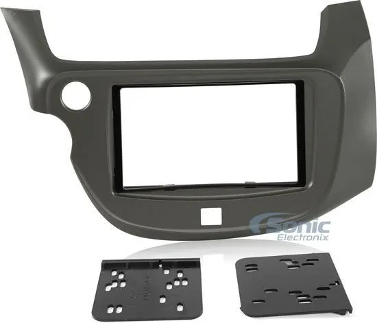 METRA 95-7877S Silver Double DIN Car Audio Dash Kit for 2009-2013 Honda Fit