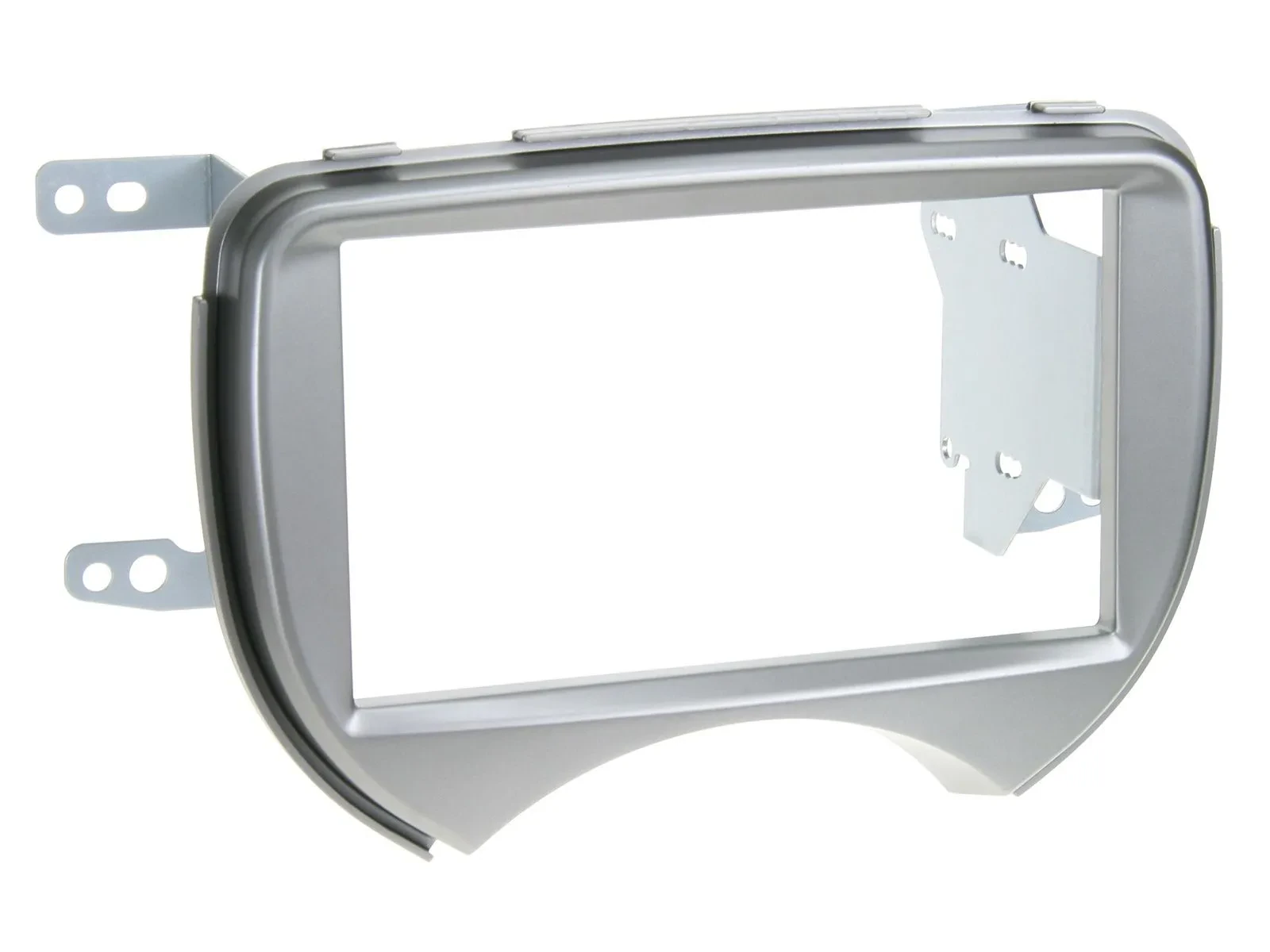 Radioblende Doppel DIN Autoradio für Nissan Micra 2011-2013 silber