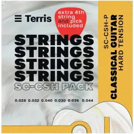 Струны для классической гитары Terris SС-CSH-Pack Silver Plated Copper Hard 28-44