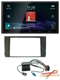 JVC USB Bluetooth 2DIN DAB MP3 Autoradio für Audi A6 01-05 C5 Quadlock