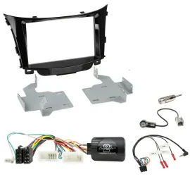 Установочный комплект для автомагнитолы Caraudio24 для Hyundai i30 (2012–2017), 2-DIN, с адаптером кнопок на руле