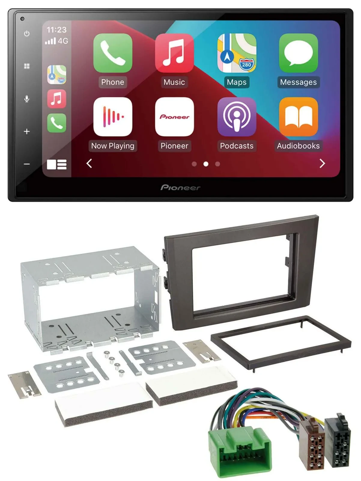 Автомагнитола Pioneer 2-DIN USB MP3 DAB Bluetooth для Volvo XC90 (2007–2014), 16-pin