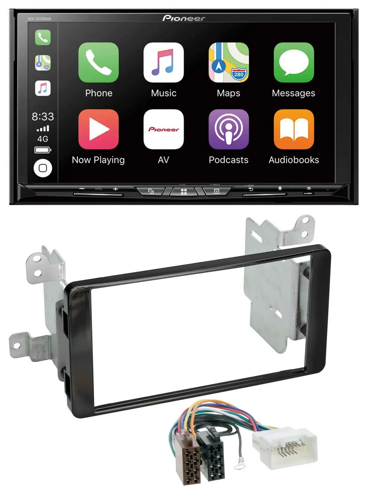 Автомагнитола для Mitsubishi Outlander Pioneer 2-DIN MP3 USB DAB DVD Bluetooth