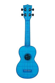 Укулеле Kala Waterman Seaglass Collection Soprano Ukulele Transparent Cobalt Blue