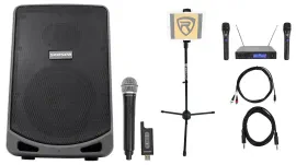 Караоке-система Samson активная портативная 6" (3 микрофона, держатель для планшета)