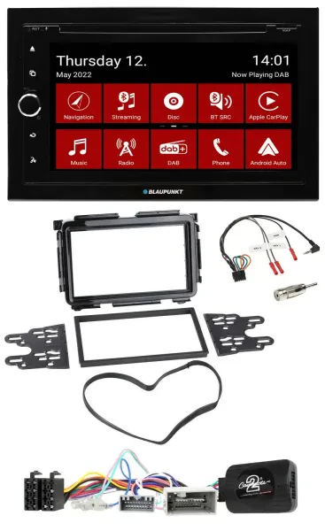 Blaupunkt 2DIN Lenkrad Bluetooth USB TMC DAB Navigation für Honda HR-V RU ab 201