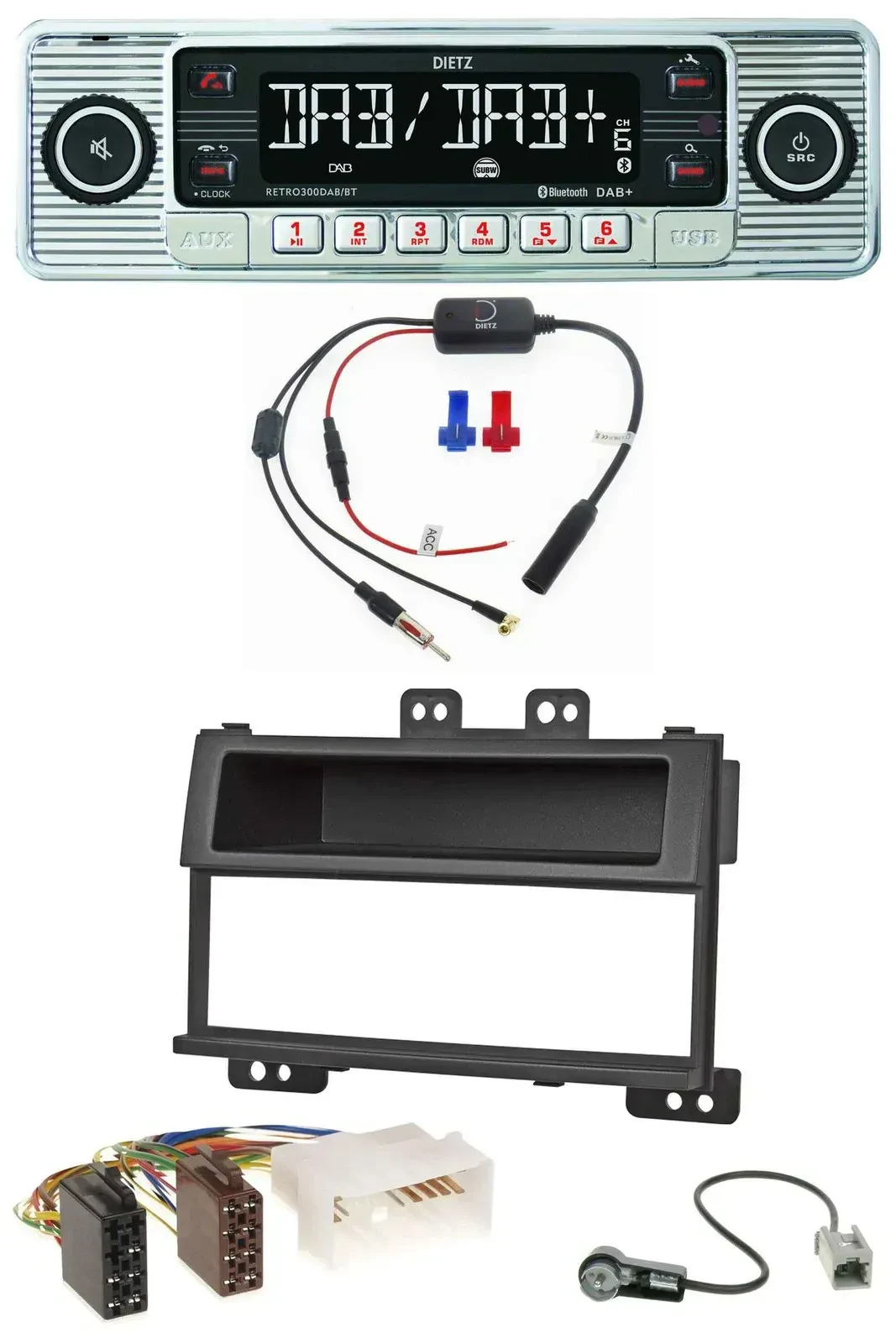 Dietz DAB USB MP3 Bluetooth Autoradio für Hyundai i20 (2008-2011)